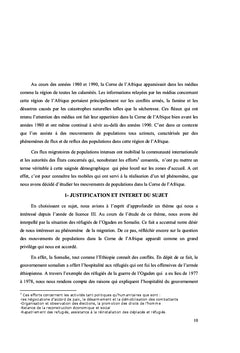 Les mouvements de populations dans la Corne de l'Afrique (1963-2007)
