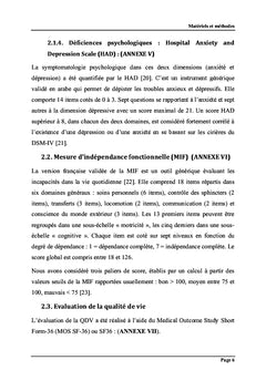 Qualité de vie après un accident vasculaire cérébral