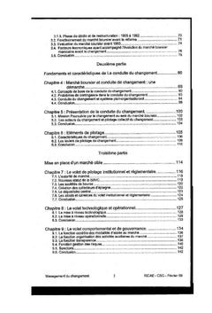 Management du changement Cas du marché boursier marocain