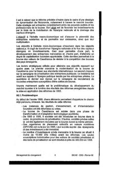 Management du changement Cas du marché boursier marocain