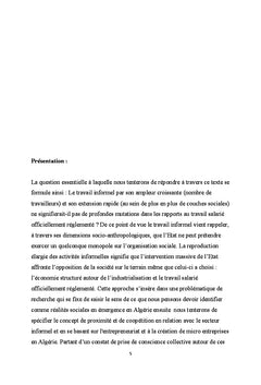 Le travail informel: Est-il un atout pour le marché du travail?