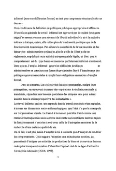 Le travail informel: Est-il un atout pour le marché du travail?