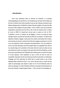 Realisme, tension et morale dans les films des freres Dardenne