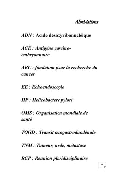 Points essentiels sur le cancer de l'estomac