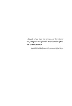 La communauté de Sant'Egidio et le conflit mozambicain