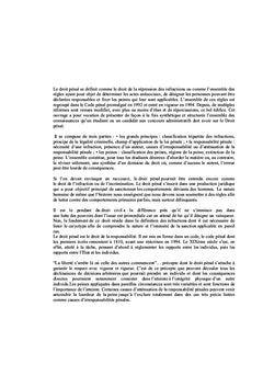 Droit jurisprudentiel sur la procédure pénale et sur la doctrine