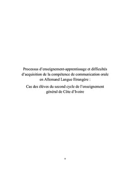 Didactique des langues étrangères - Allemand langue étrangère (ALe)