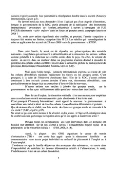 La FSH et l'autonomisation des enfants victimes des conflits armés