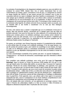 La FSH et l'autonomisation des enfants victimes des conflits armés