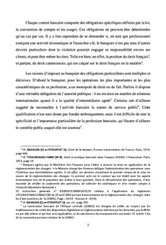 L'obligation de vigilance du banquier dans l'espace CEMAC