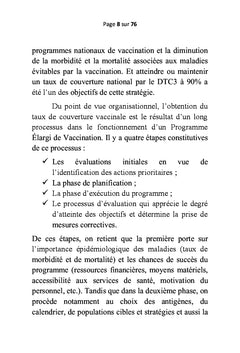 Suivi de la morbi-mortalité des maladies infantiles évitables