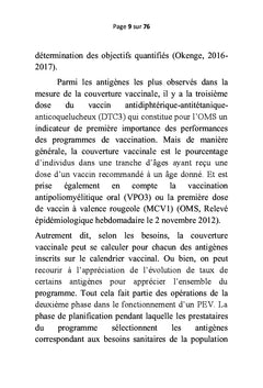 Suivi de la morbi-mortalité des maladies infantiles évitables