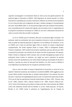 L'habilitation aux occupations pour des personnes Agees en CHSLD
