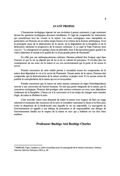 Vers un humanisme ecologique repense. Regard philosophique