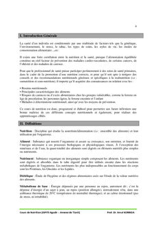 Nutrition, dietetique et regimes alimentaires