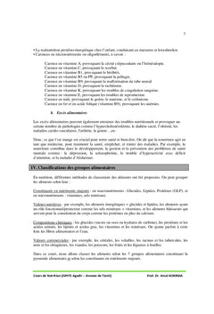 Nutrition, dietetique et regimes alimentaires