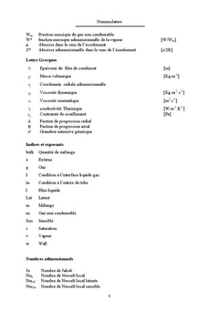 Condensation d'un melange binaire et ternaire en presence d'un gaz