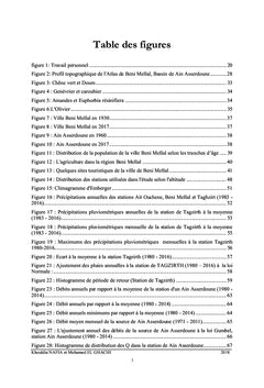 Suivi et analyse des hauteurs d'eau et des débits de la source de Ain Asserdoune