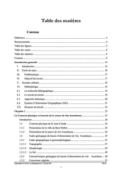 Suivi et analyse des hauteurs d'eau et des débits de la source de Ain Asserdoune