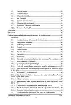 Suivi et analyse des hauteurs d'eau et des débits de la source de Ain Asserdoune