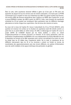 Rationalisation du Partenariat dans la lutte contre le VIH/Sida en RDC