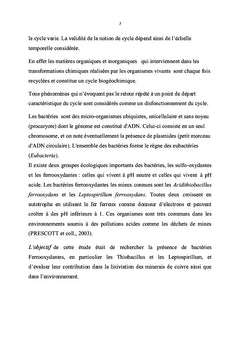 Etude biogéochimique de la production du cuivre