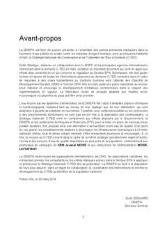 Strategie Nationale Conservation et Traitement d'Eau a Domicile