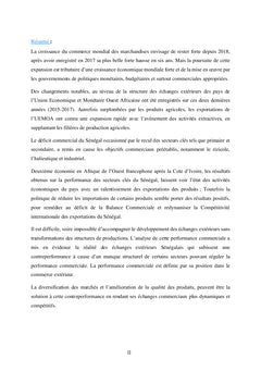 Echanges internationaux du Sénégal