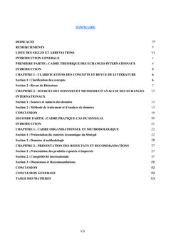 Echanges internationaux du Sénégal