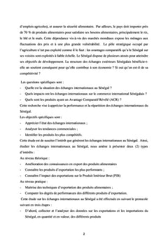 Echanges internationaux du Sénégal