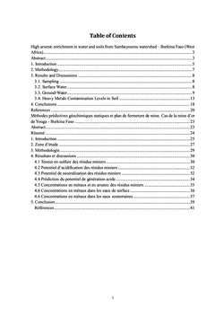 Activités minières et préservation de l'environnement