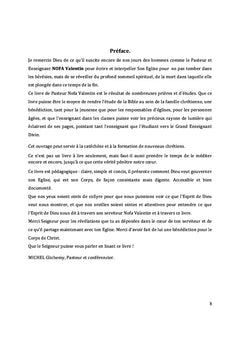 Comment Dieu veut gouverner son eglise?