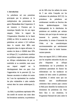 Polymorphismes du globule rouge et le paludisme