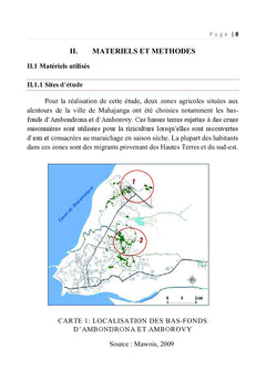 Production rizicole dans la zone periurbaine de Mahajanga