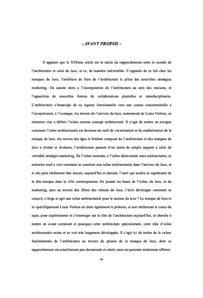 Architecture, luxe & marketing