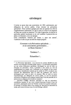 Journal d'un travailleur social de ville