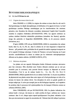 Contaminations metalliques autour de Lubumbashi