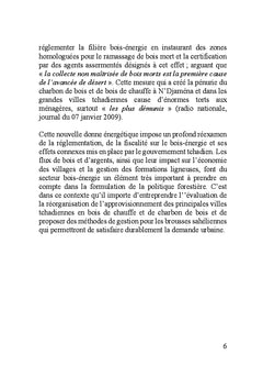 Penurie de bois-energie dans les villes tchadiennes