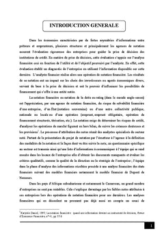 La notation financière et le modèle financier de Dupont de Nemours