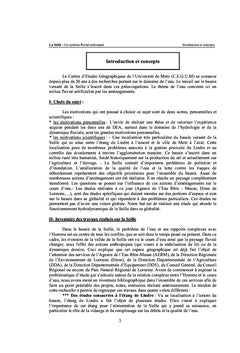 Hydrologie et dynamique fluviale des bassins aménagés: La Seille - Lorraine - France