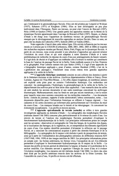 Hydrologie et dynamique fluviale des bassins aménagés: La Seille - Lorraine - France