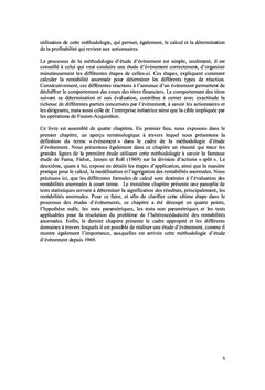 La méthodologie d'étude d'évènement