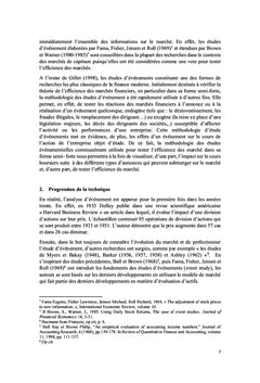 La méthodologie d'étude d'évènement