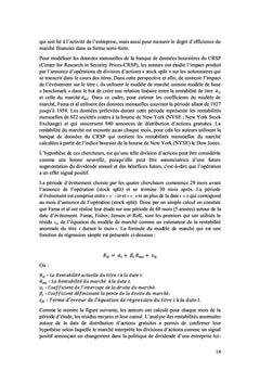 La méthodologie d'étude d'évènement