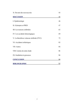 Urgences neurologiques du péri-partum