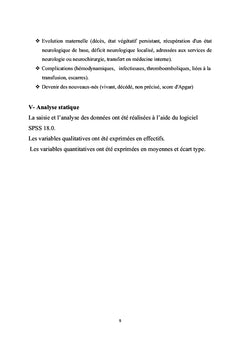 Urgences neurologiques du péri-partum