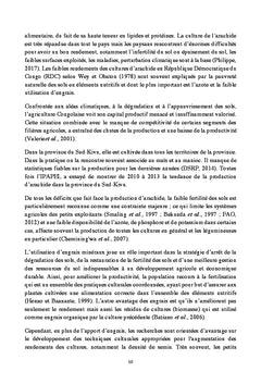 Types de fertilisants (NPK et DAP) et la densité de semis sur la pro
