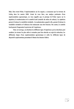 Guide de conduite d'une expérimentation agronomique