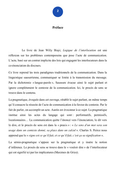 LOGIQUE DE L'INTERLOCUTION