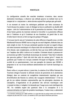 Eclairage sur le tourisme sénégalais